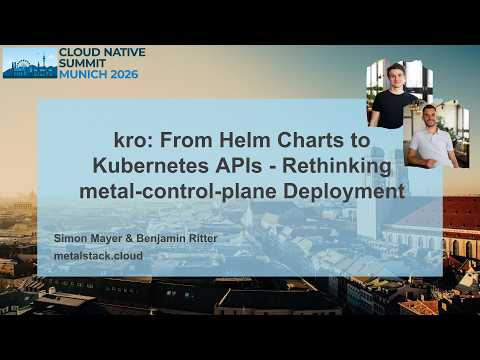 kro: From Helm Charts to Kubernetes APIs-Rethinking metal-control-plane Deployment
